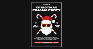 CrossFit GBAR3 Christmas Pajama Party Invitation